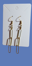 Load image into Gallery viewer, Paperclip Dangle Earrings