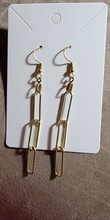 Load image into Gallery viewer, Paperclip Dangle Earrings