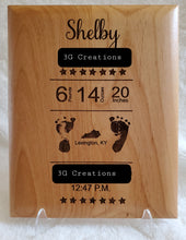 Load image into Gallery viewer, Alder Infinity Edge Plaque Engravable