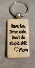 Load image into Gallery viewer, Wood Rectangle keychain