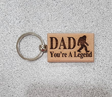 Load image into Gallery viewer, Wood Rectangle keychain
