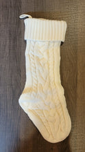 Load image into Gallery viewer, Christmas Stockings with name engraved on a leatherette patch
