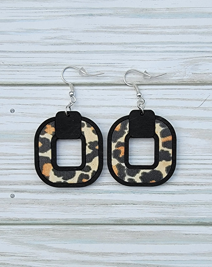 Cheetah Inlay Earrings