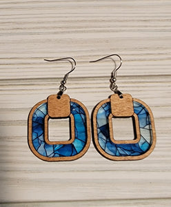 Ice Inlay Earrings