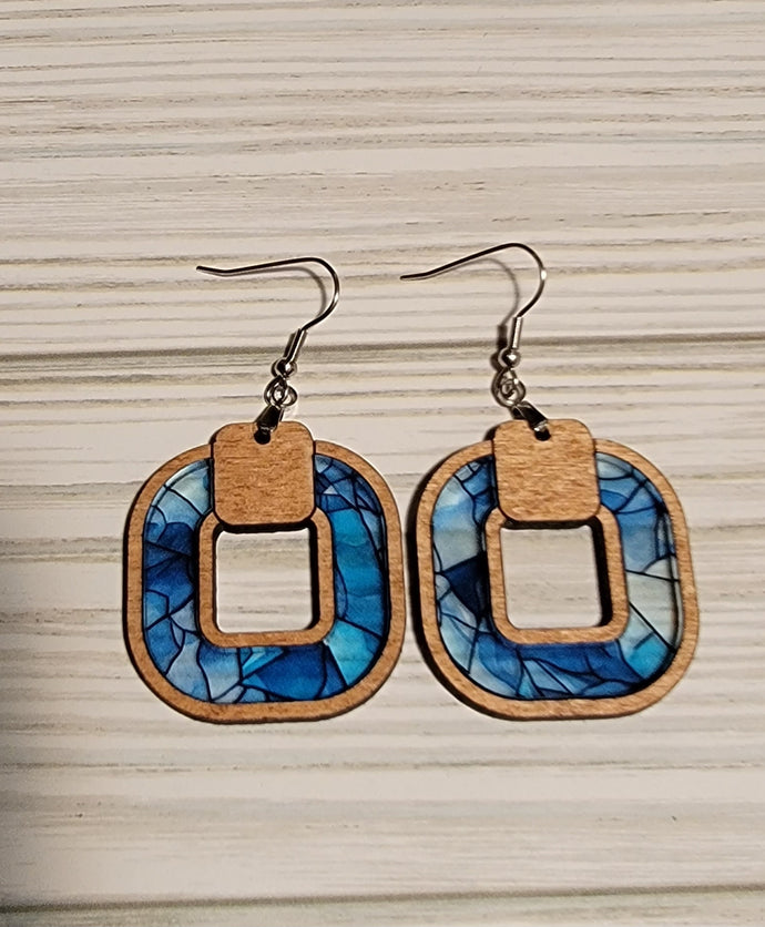 Ice Inlay Earrings