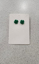Load image into Gallery viewer, Four Leaf Clover Stud Earrings
