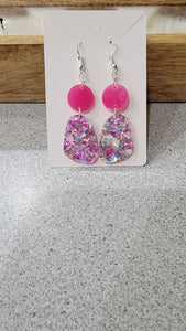 Blushing Stardust 2 Tier Earrings