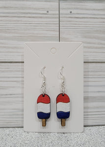 Red White & Blue Popsicle Earrings