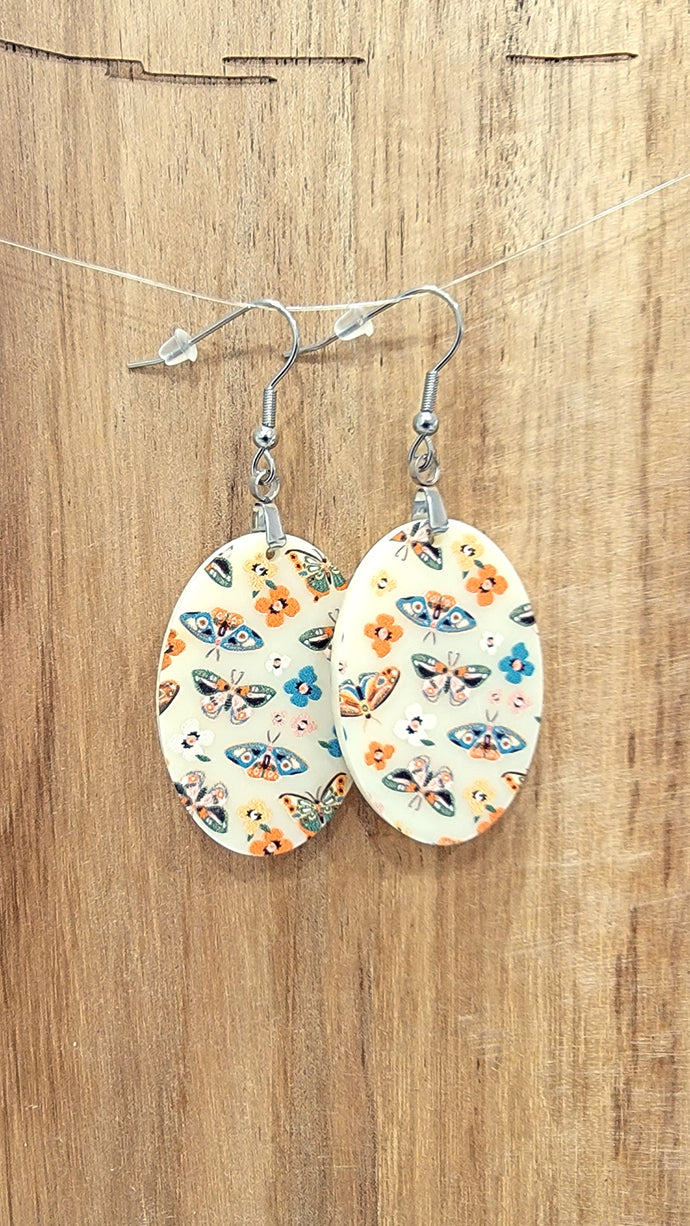 Retro Butterfly and Moth Earrings