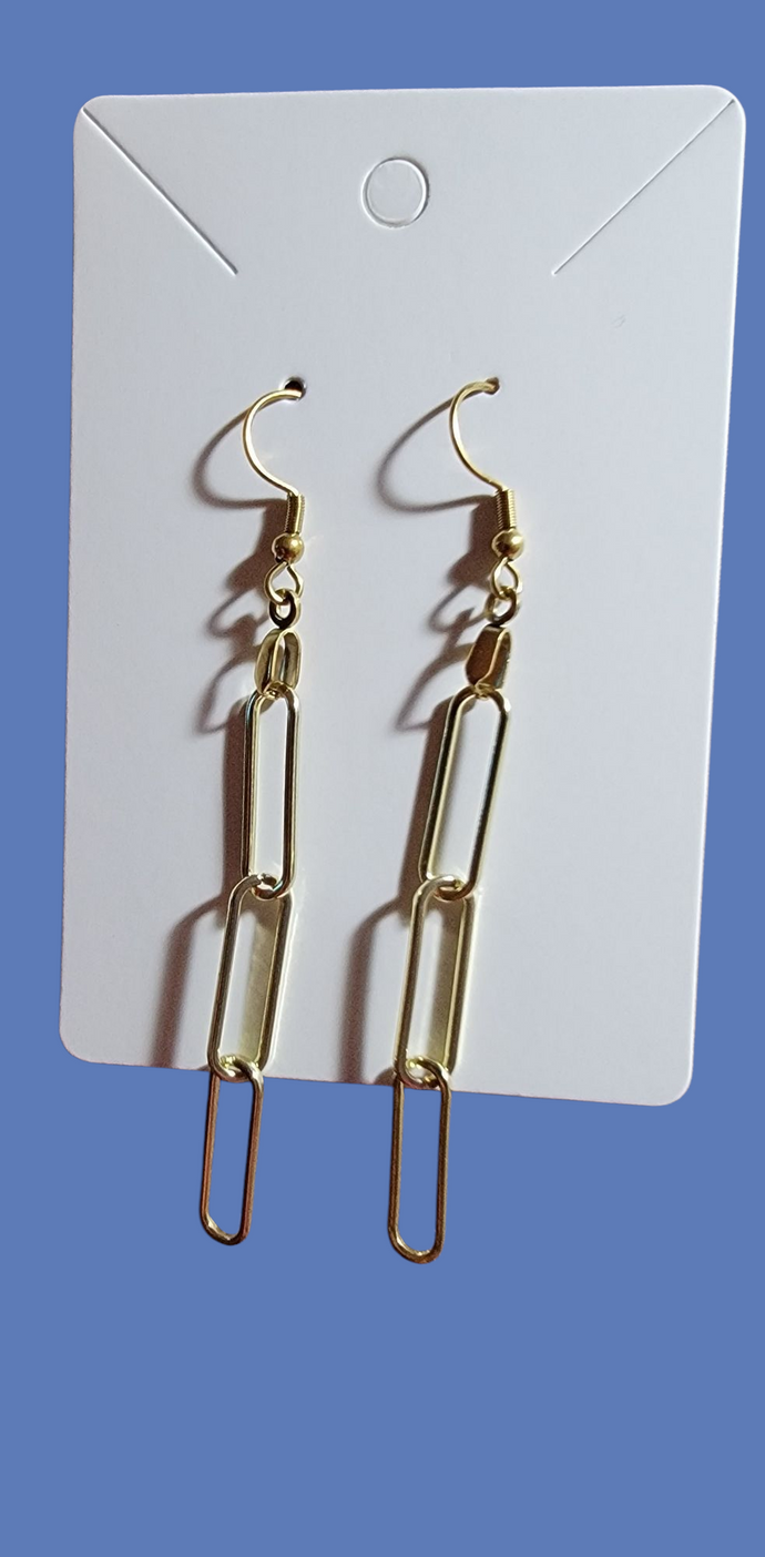 Paperclip Dangle Earrings
