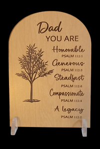 Fathers Day Psalm 112 Plaque