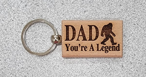 Wood Rectangle keychain