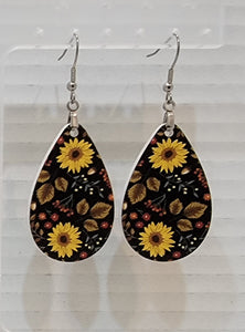 Fall Sunflower Earrings