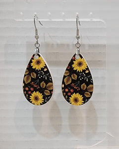 Fall Sunflower Earrings