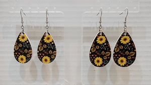 Fall Sunflower Earrings