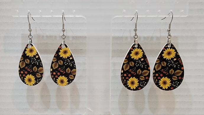 Fall Sunflower Earrings