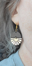 Load image into Gallery viewer, Golden Sunburst Swivel Earrings
