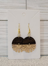 Load image into Gallery viewer, Golden Sunburst Swivel Earrings
