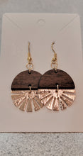 Load image into Gallery viewer, Golden Sunburst Swivel Earrings
