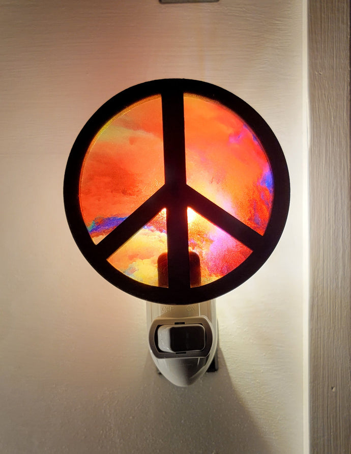 Peace Symbol Night Light