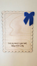 Load image into Gallery viewer, Mother's Day DIY Handprint Plaque Keepsake
