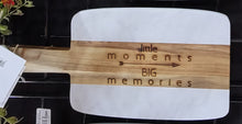 Load image into Gallery viewer, Marble &amp; Acacia wood serving/cutting board
