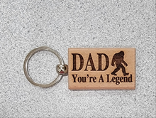 Load image into Gallery viewer, Wood Rectangle keychain

