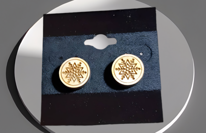 Snowflake Stud Earrings