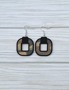 Camo Inlay Earrings