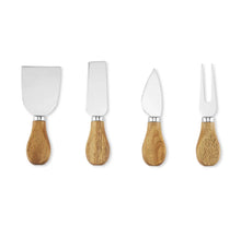 Load image into Gallery viewer, Marble &amp; Acacia Wood Serving Board Set - 5 Piece
