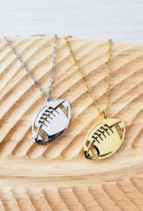 Football Pendant Necklace