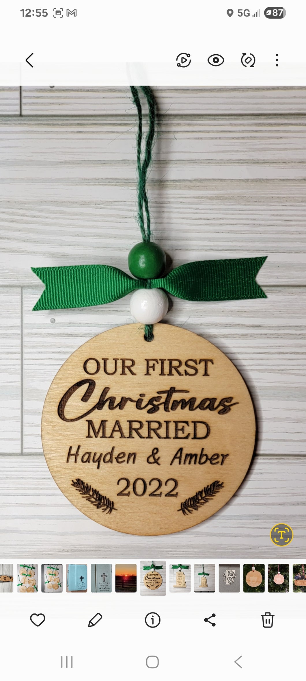 First Christmas Married