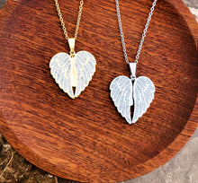 Load image into Gallery viewer, Sparkling Wings Hidden Heart Necklace
