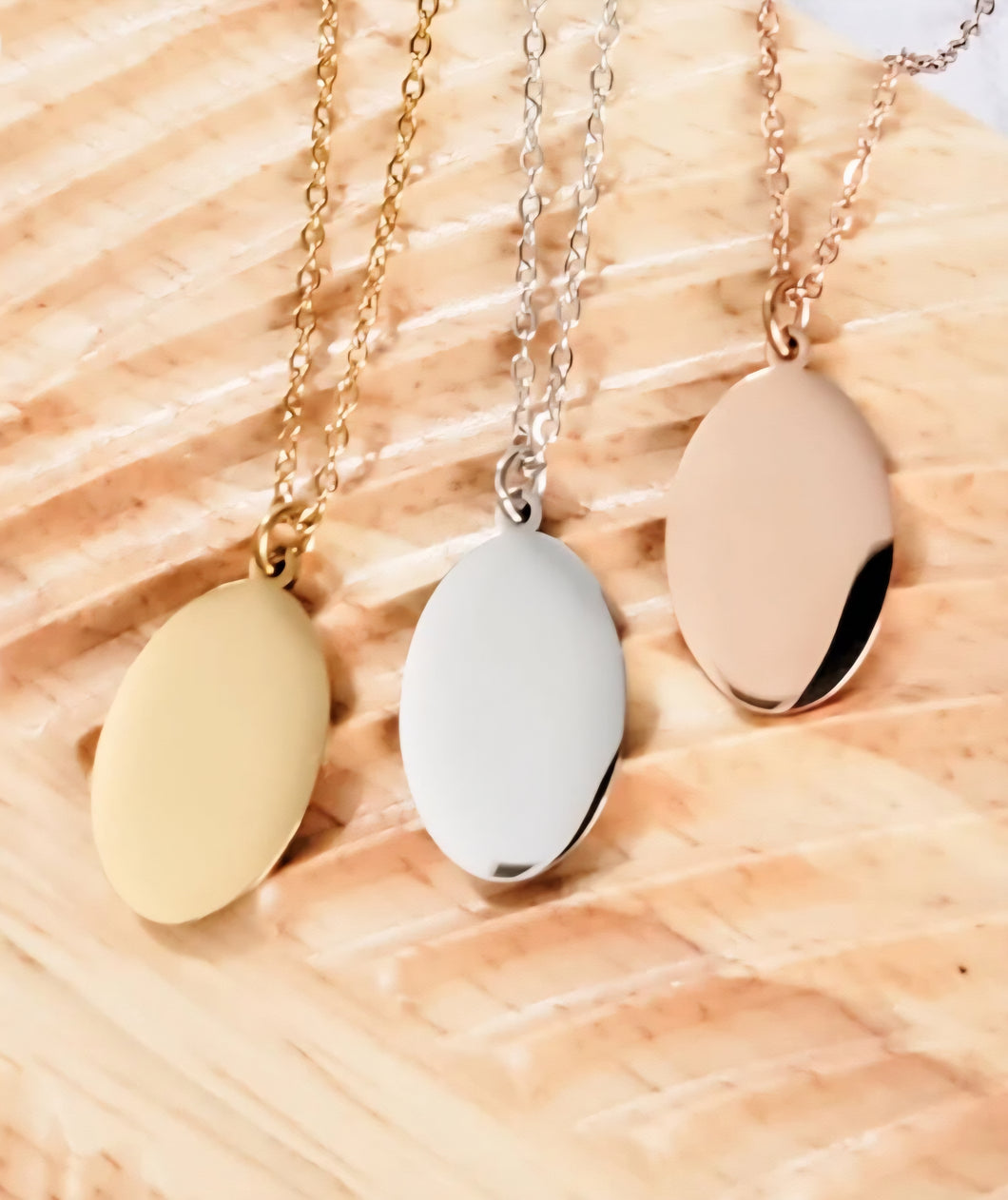 Oval Pendant Necklace