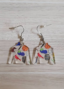 Ky Icon Jockey Silk Earrings