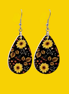 Fall Sunflower Earrings