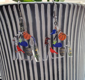Ky Icon Jockey Silk Earrings