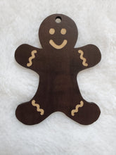 Load image into Gallery viewer, Gingerbread man gift tag/ornament engravable
