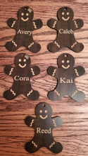 Load image into Gallery viewer, Gingerbread man gift tag/ornament engravable
