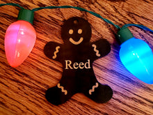 Load image into Gallery viewer, Gingerbread man gift tag/ornament engravable
