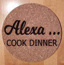 Load image into Gallery viewer, Blank cork heat trivets engravable
