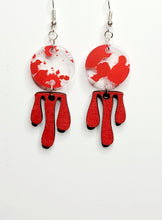 Load image into Gallery viewer, Blood splatter earrings
