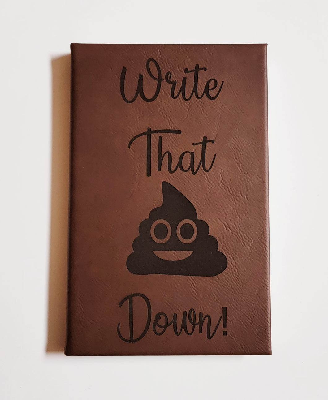 Leatherette Journal - Engravable - Dark Brown