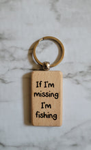 Load image into Gallery viewer, Wood Rectangle keychain
