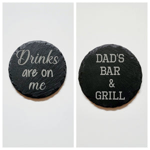 Slate coasters