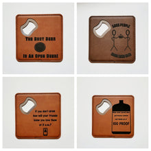 Load image into Gallery viewer, Bottle opener coasters - engravable
