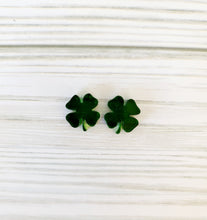 Load image into Gallery viewer, Four Leaf Clover Stud Earrings
