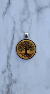 Painted Pendant Necklace