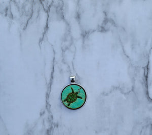 Painted Pendant Necklace