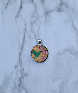 Painted Pendant Necklace